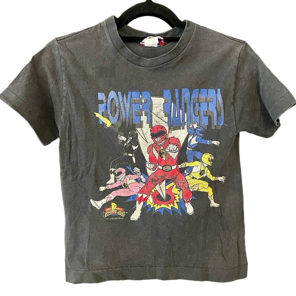 Vintage 90s Mighty Morphin Power Rangers 1994 Single Stitch Shirt Youth Medium